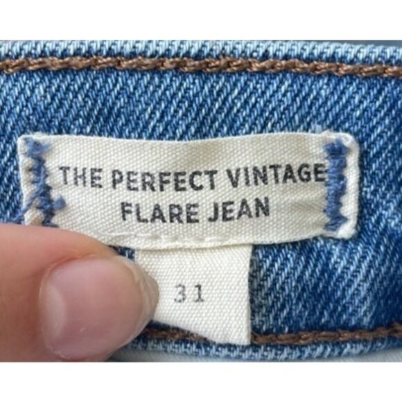 Madewell The Perfect Vintage Flare Jean Size 31 Stretch High Rise Medium Wash - Picture 11 of 13